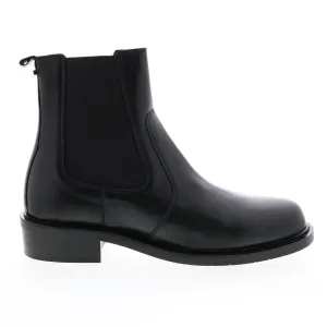Aquatalia Alexandra Calf Elastic 34L2224-BLK Womens Black Leather Chelsea Boots
