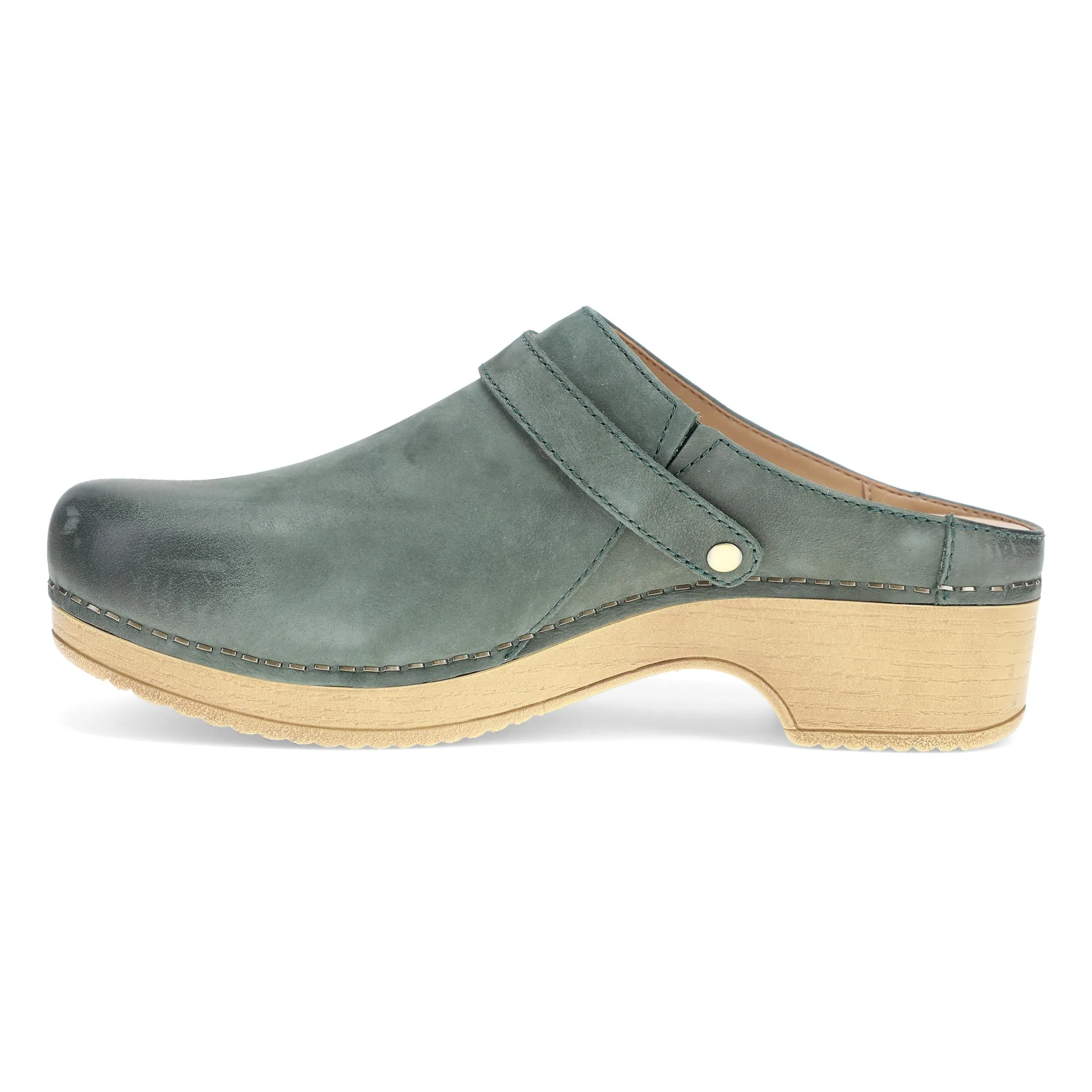 Berry Green Burnished Leather
