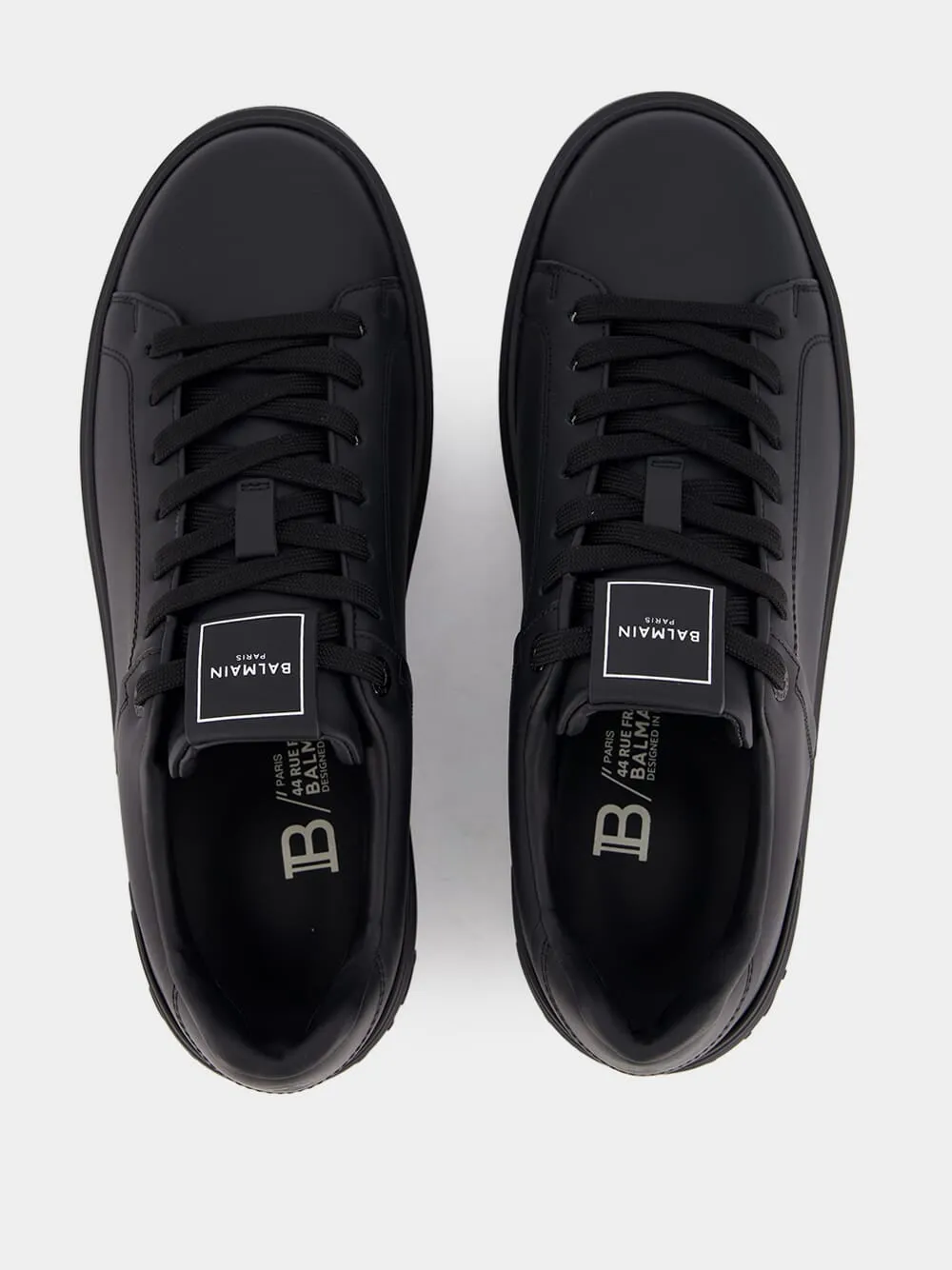 Black B-Court Leather Sneakers