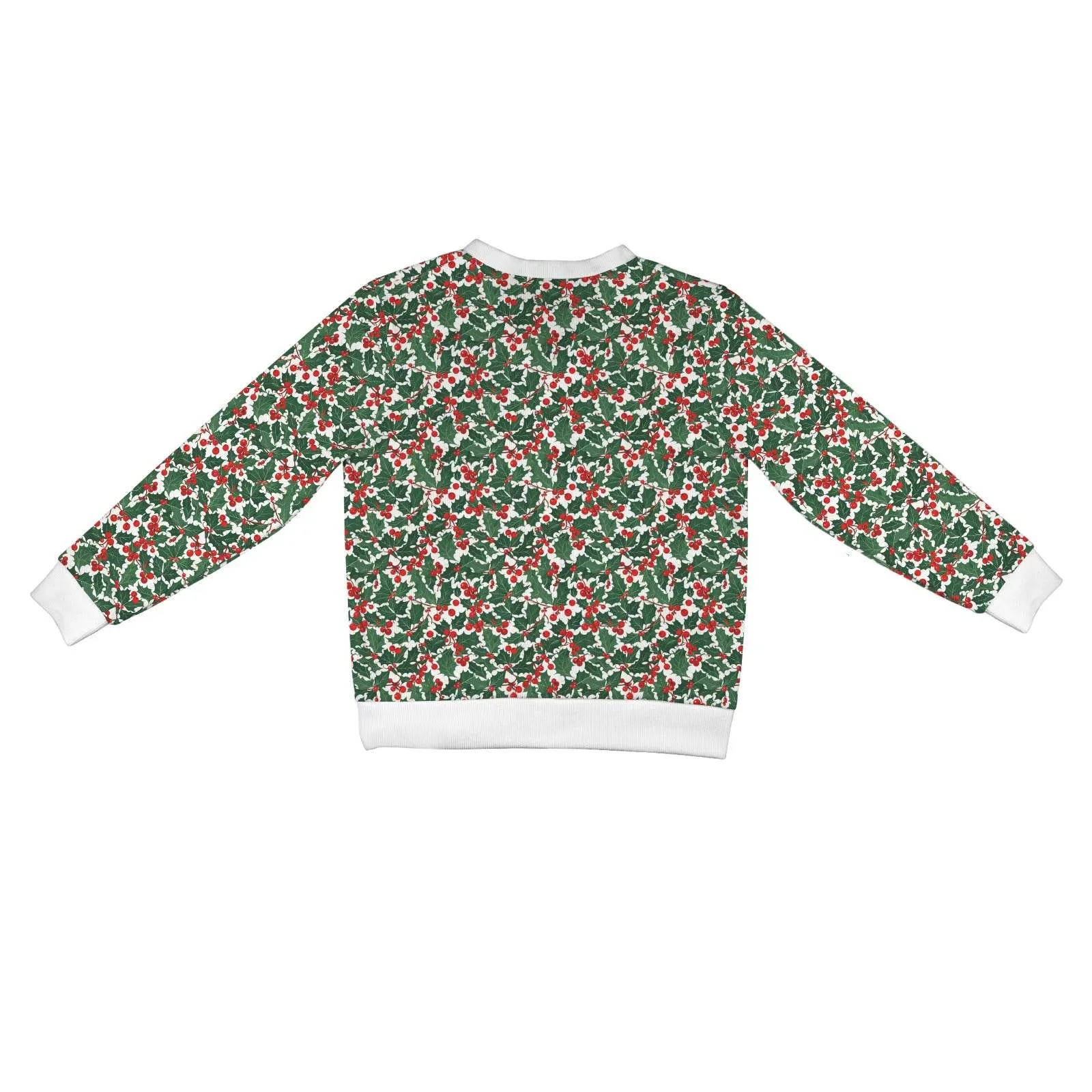 Christmas Holly Women's Cardigan Button Sweater Custom Women's Cardigan (Model H73)