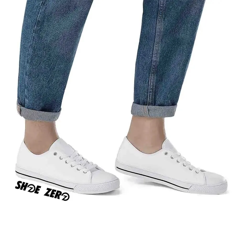 Customizable Canvas Shoes (White Rubber Outsole) Low Top