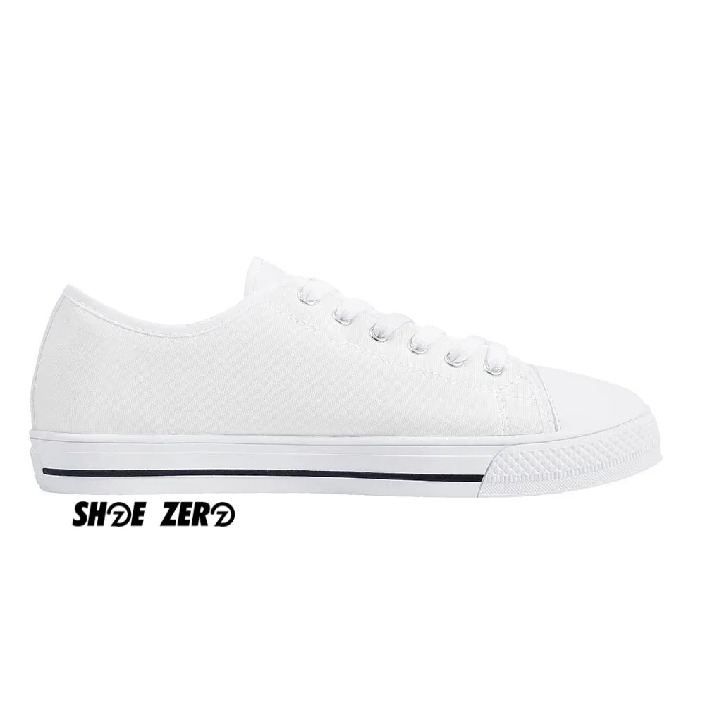 Customizable Canvas Shoes (White Rubber Outsole) Low Top