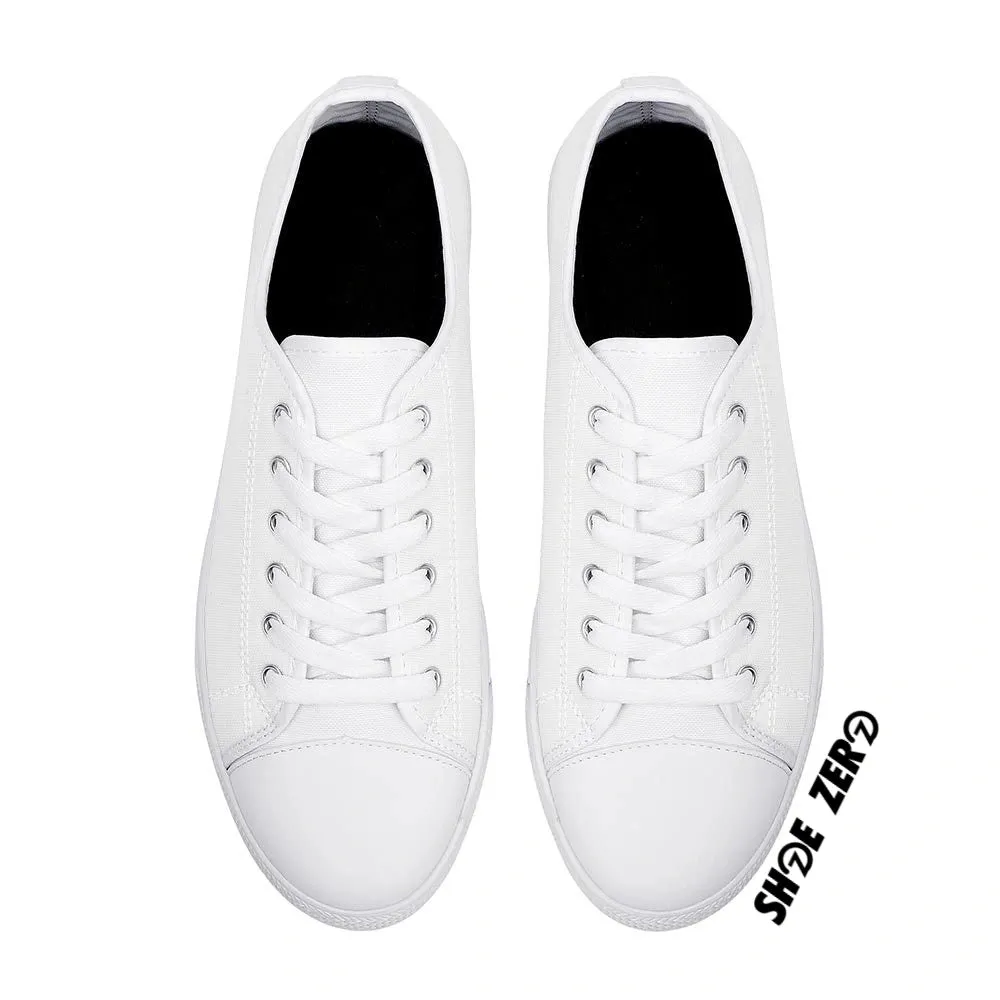Customizable Canvas Shoes (White Rubber Outsole) Low Top
