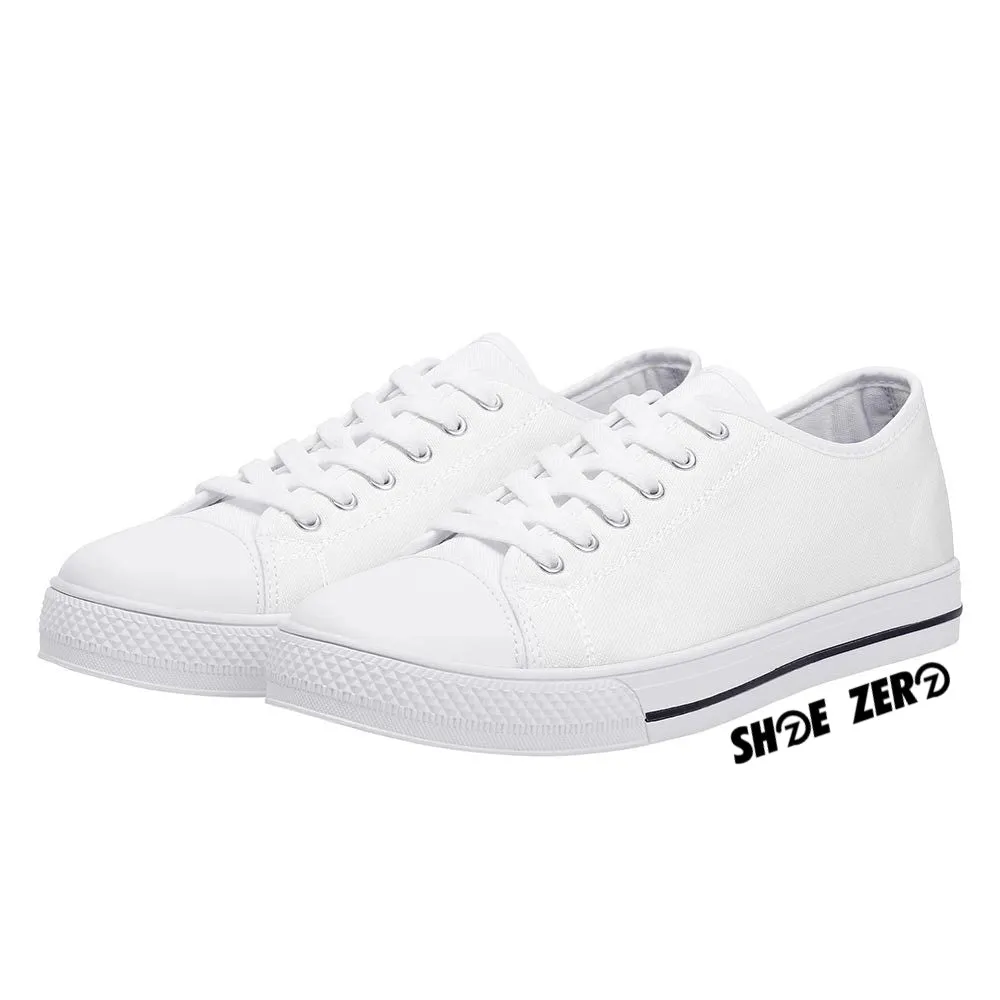 Customizable Canvas Shoes (White Rubber Outsole) Low Top