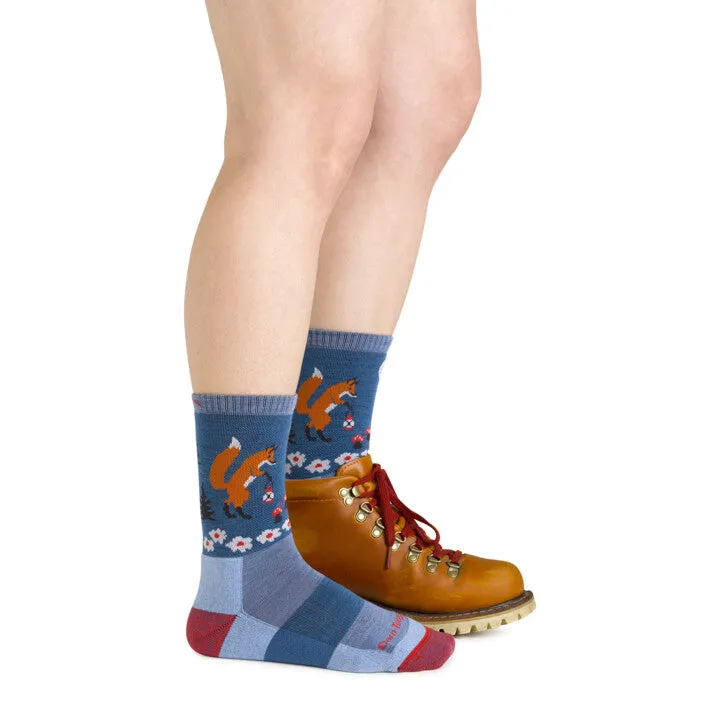 Darn Tough Women's Hiker Critter Club Micro Crew Lightweight with Cushion vapor