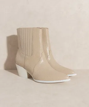 Dawn   Paneled Western Bootie