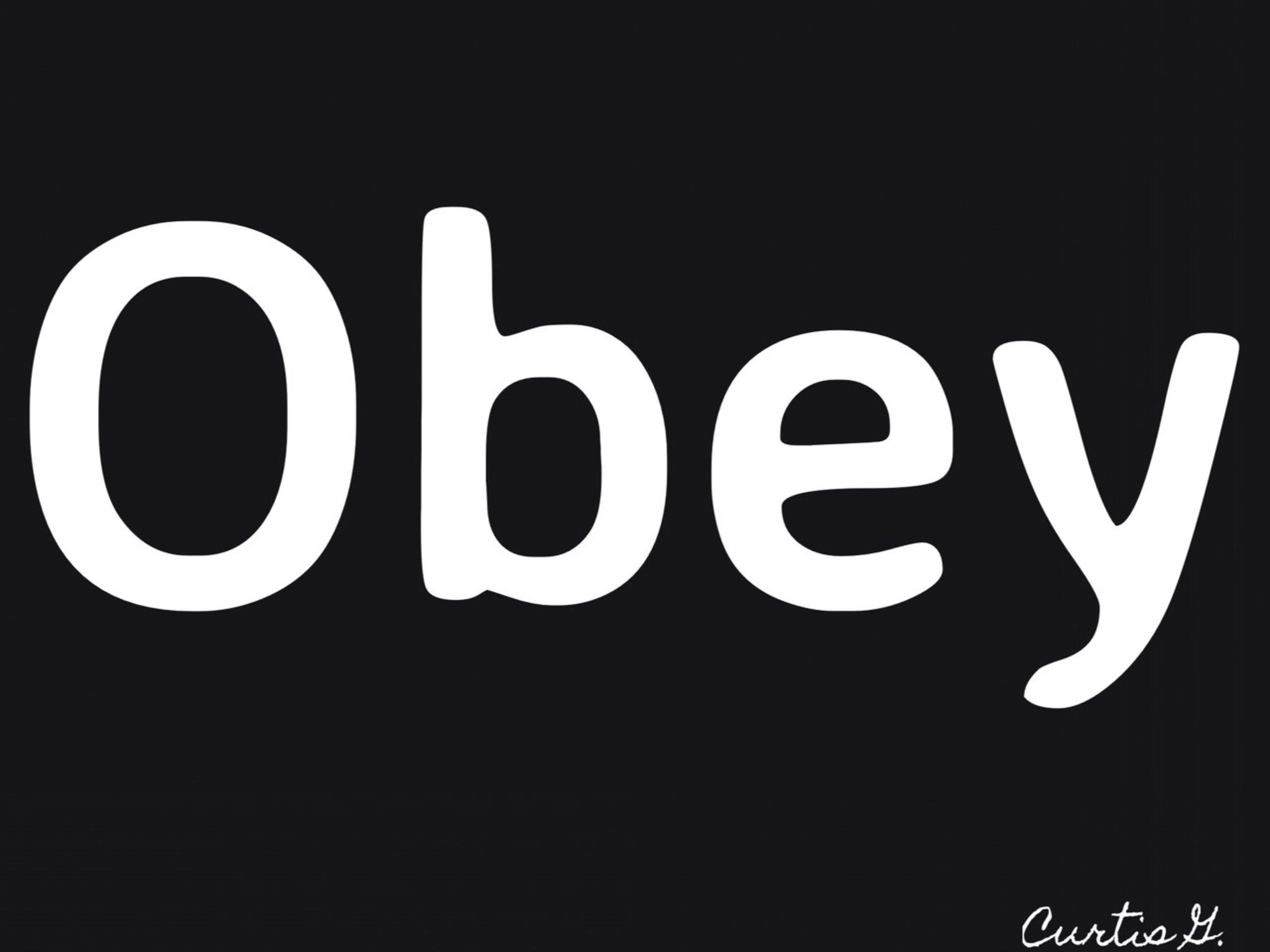 Flat Bill High-Profile Snapback Hat - "Obey"