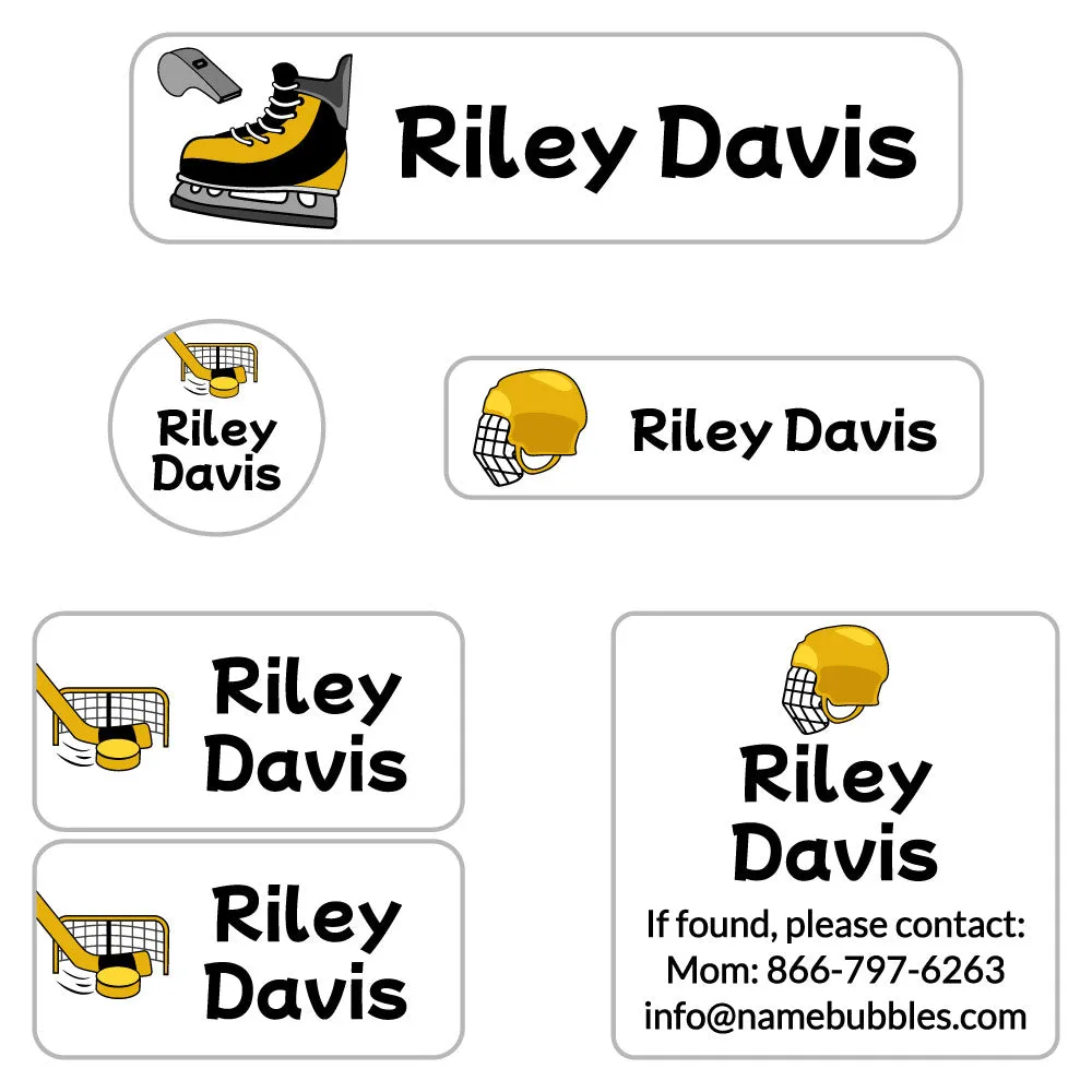 Hockey Camp Labels Pack