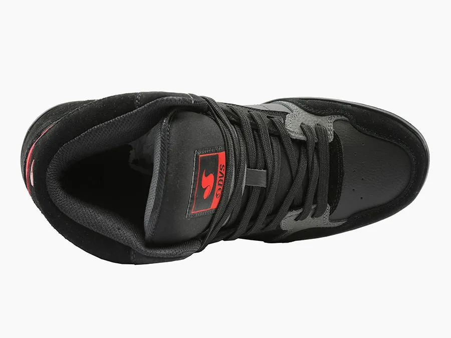 Honcho - Black Charcoal Red Suede
