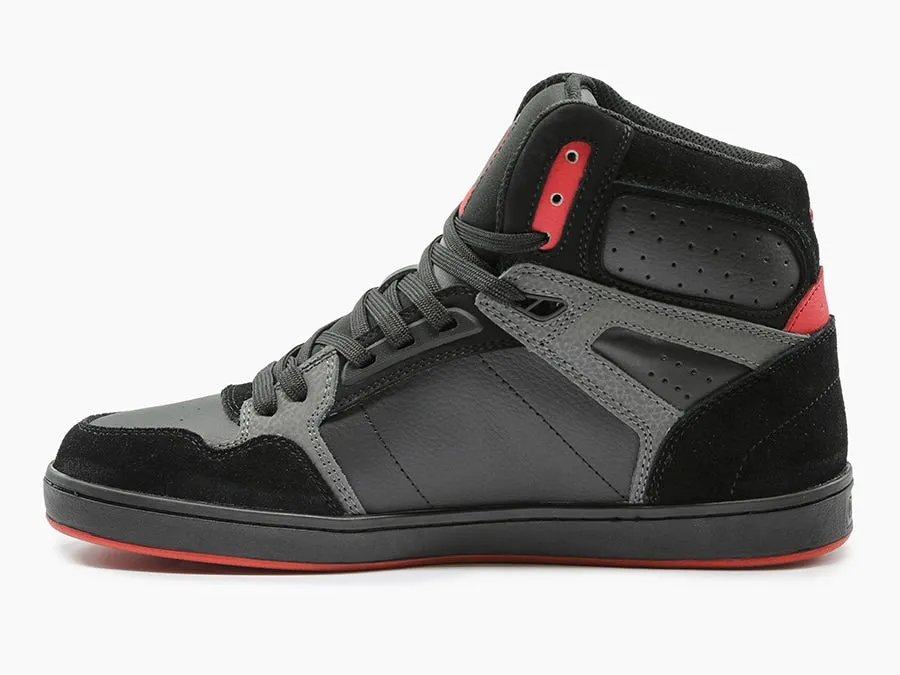 Honcho - Black Charcoal Red Suede