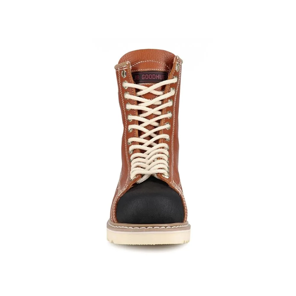 JB Goodhue Ironworker Men's 8" Steel Toe Work Boot Tan - 00801