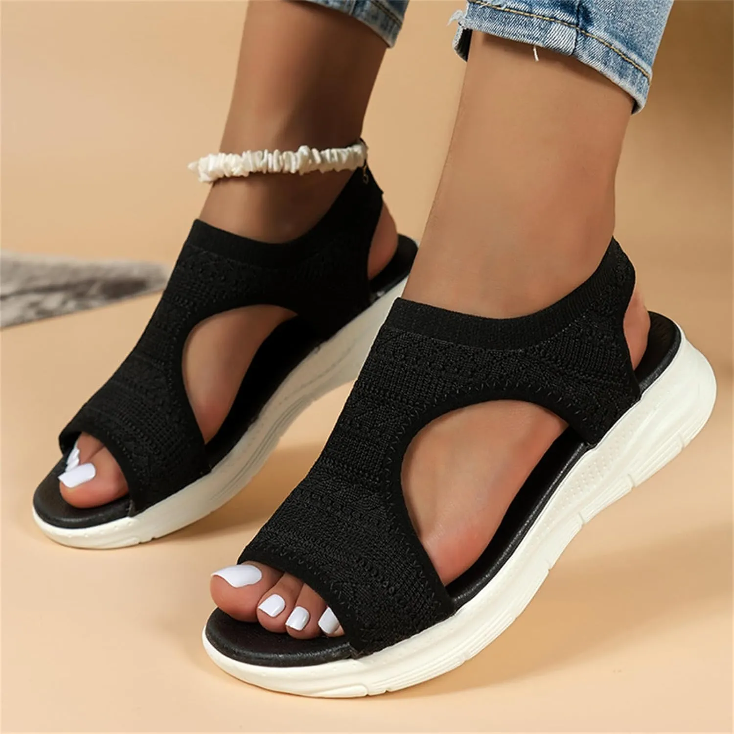 Ladmiple Sandals Women Comfortable Walking Orthopedic Arch Support Flip Flops Summer Orthotic Sandals Dressy Beach Shoes 2025