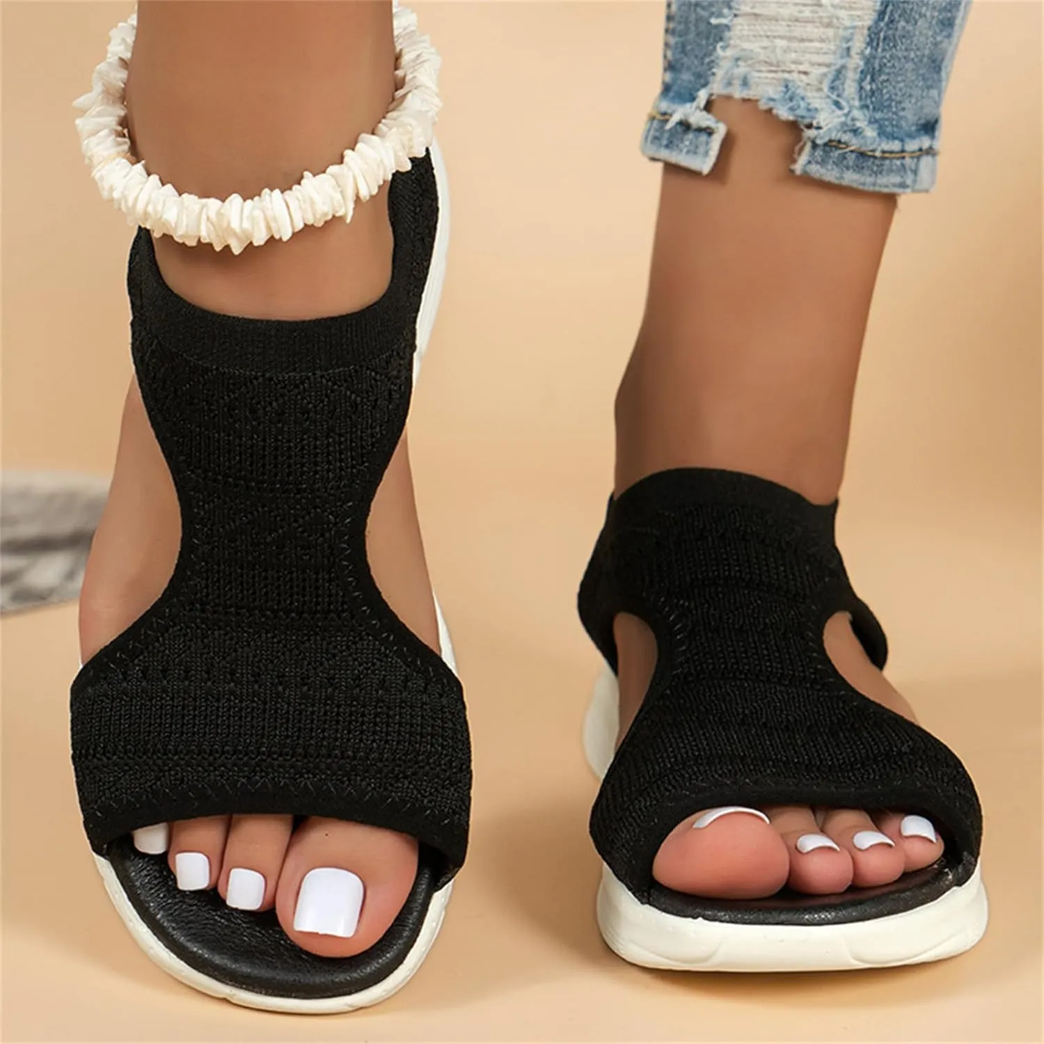 Ladmiple Sandals Women Comfortable Walking Orthopedic Arch Support Flip Flops Summer Orthotic Sandals Dressy Beach Shoes 2025