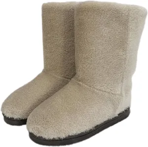 LLTMALL Women's Curly Faux Fur Snow Boots Mid Length Winter Cold Weather Boots