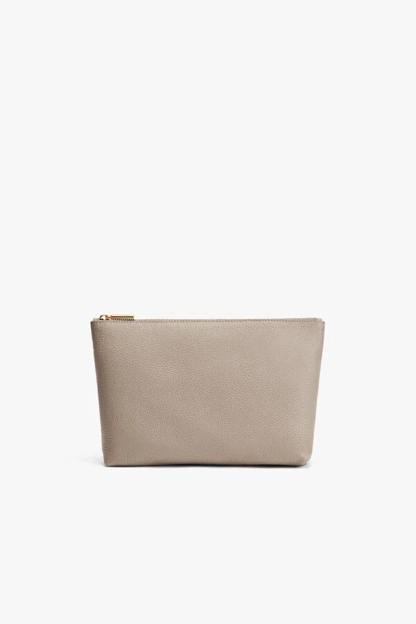 Medium Leather Zipper Pouch