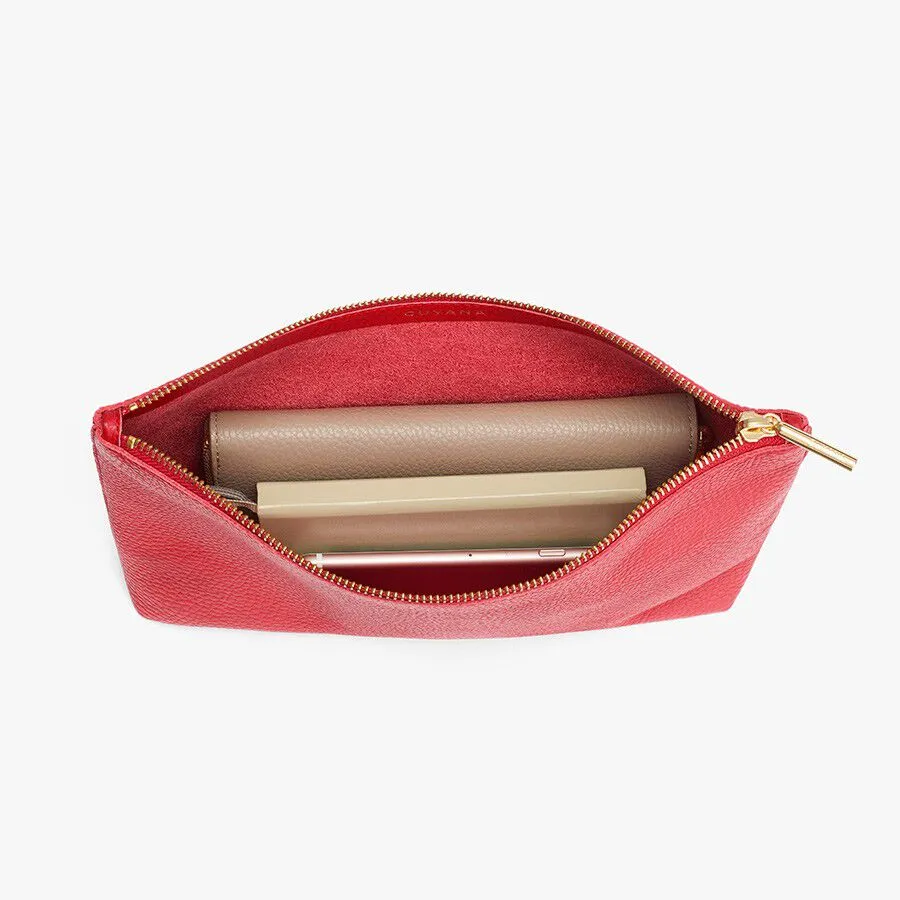 Medium Leather Zipper Pouch