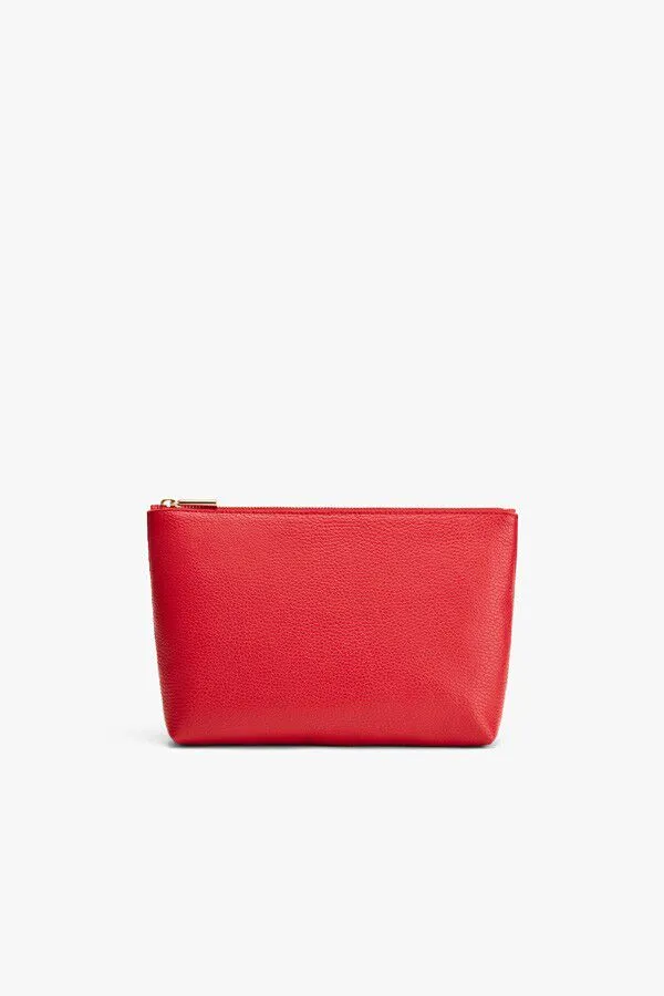 Medium Leather Zipper Pouch