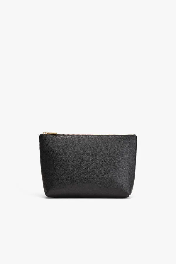 Medium Leather Zipper Pouch