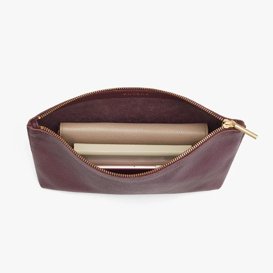 Medium Leather Zipper Pouch