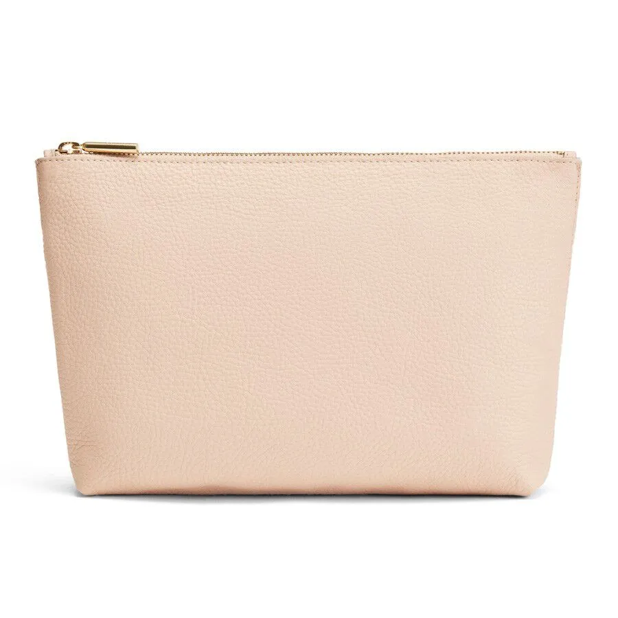 Medium Leather Zipper Pouch