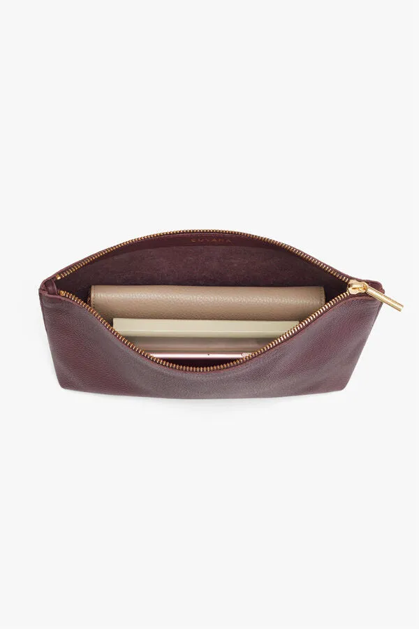 Medium Leather Zipper Pouch