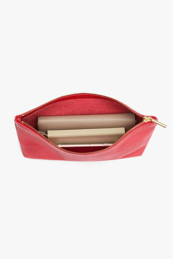 Medium Leather Zipper Pouch