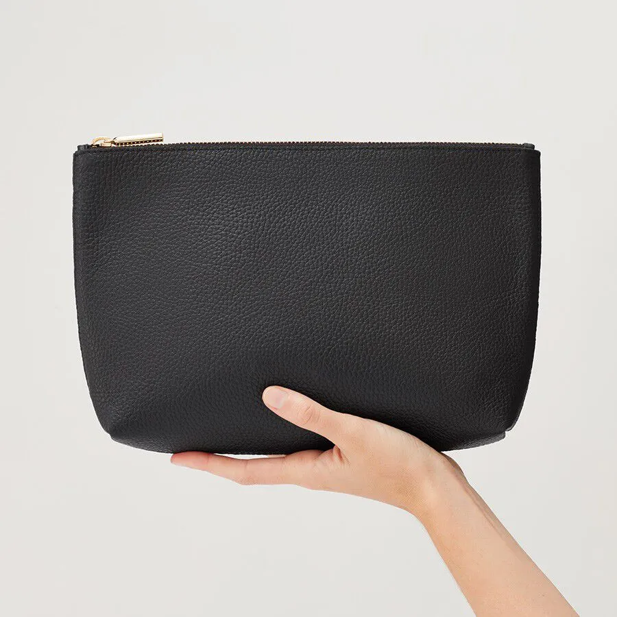 Medium Leather Zipper Pouch