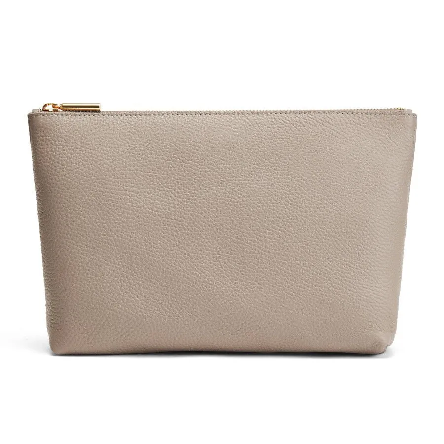 Medium Leather Zipper Pouch