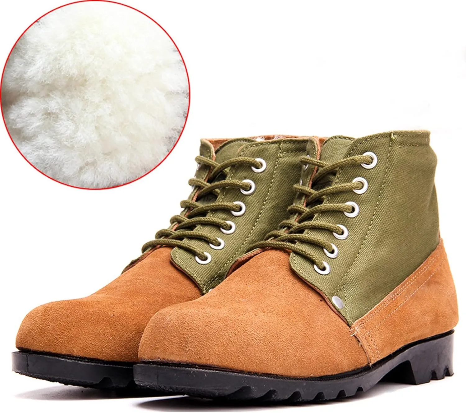 Men's Winter Shoes, Waterproof Hiking Boots Insulated Insulated Fur Boots Warm Outdoor Boots Winter Shoes for Women 2024
