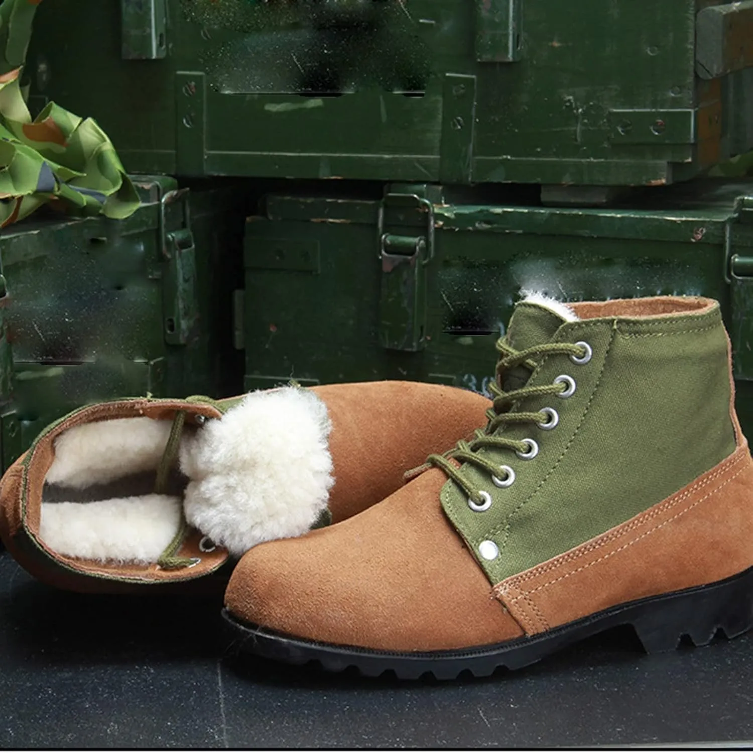 Men's Winter Shoes, Waterproof Hiking Boots Insulated Insulated Fur Boots Warm Outdoor Boots Winter Shoes for Women 2024