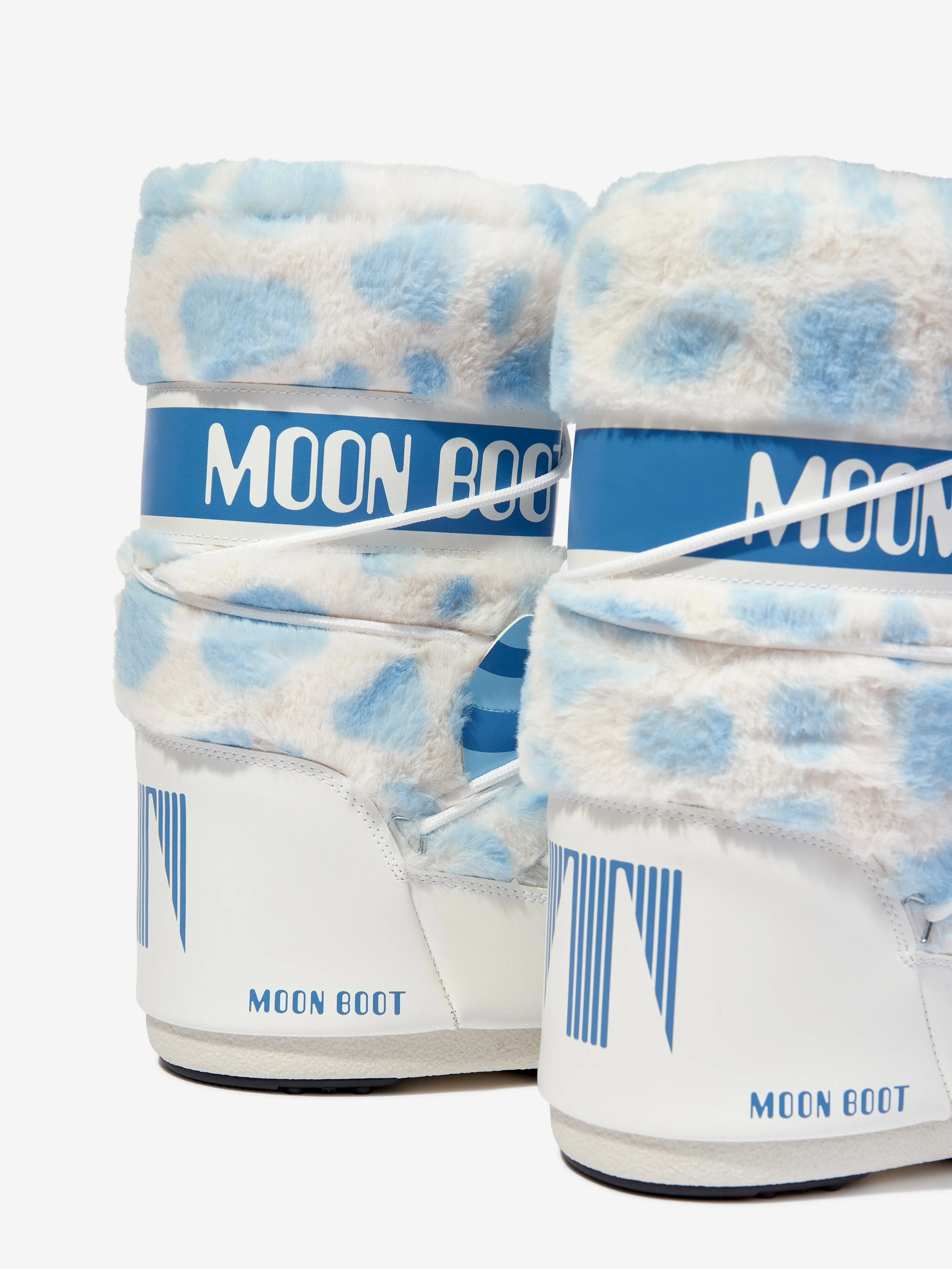 Moon Boot Kids Icon Yeti Faux Fur Boots in White
