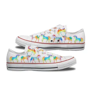 The Unicorn Custom Adult Converse | High and Low Top White