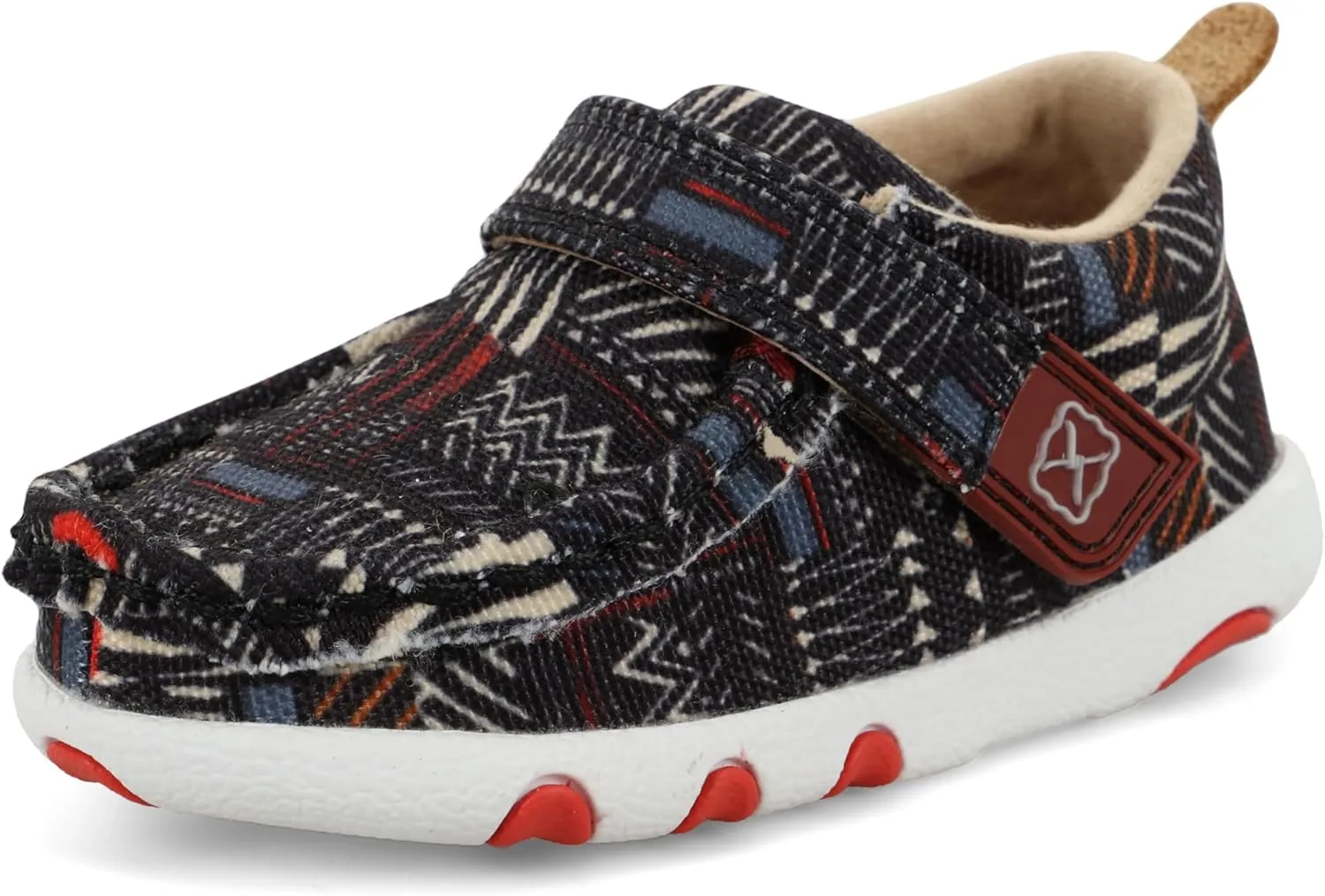 Twisted X Infant's Driving Moc, Moc Toe, Black Multi, 9 M