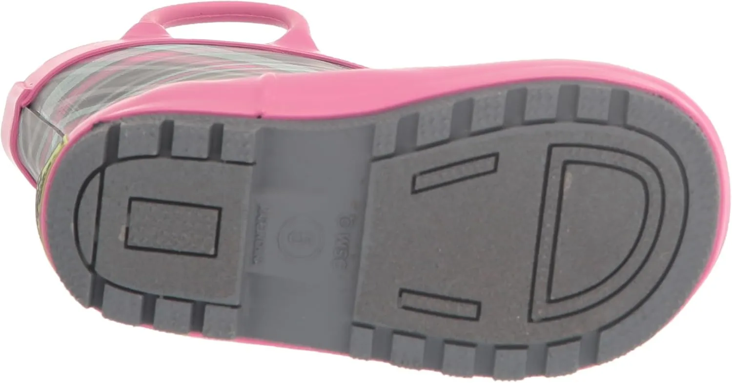 Western Chief Kids Cozy Plaid Mini Tread Loop Boot for Toddler and Little Girls - Man-Made Upper, Round Toe, and Slip-on Closure Footwear