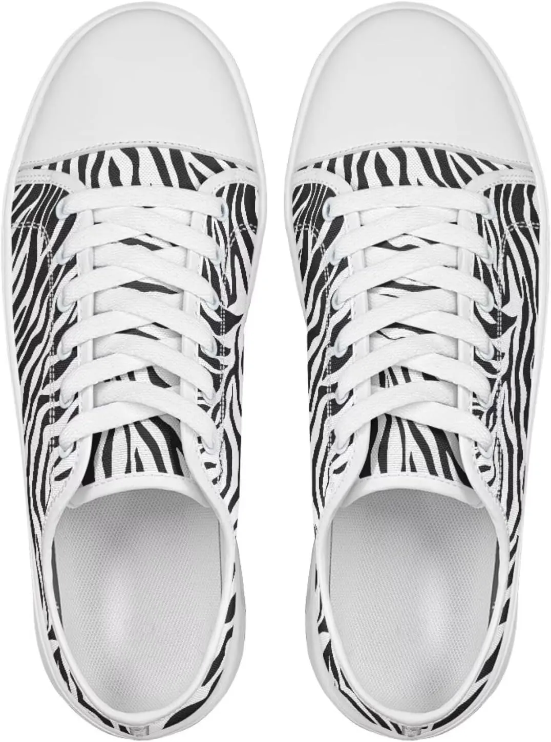 Womens Canvas Slip on Shoes Low Top Casual Sneakers Non-Slip Breathable Footwear for Work Tennis