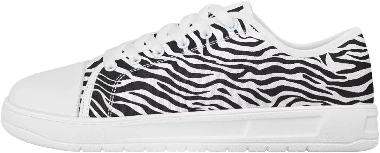 Womens Canvas Slip on Shoes Low Top Casual Sneakers Non-Slip Breathable Footwear for Work Tennis