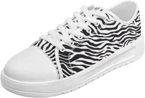 Womens Canvas Slip on Shoes Low Top Casual Sneakers Non-Slip Breathable Footwear for Work Tennis