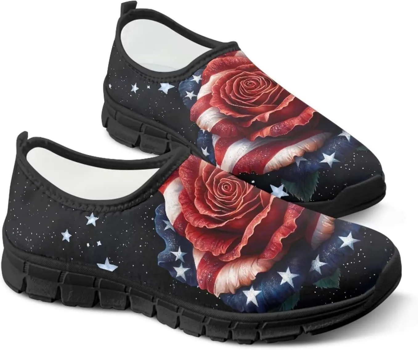 Womens Casual Shoes Canvas Shoes Low Top Fashion Sneakers Slip on Walking ShoeBlack Sole