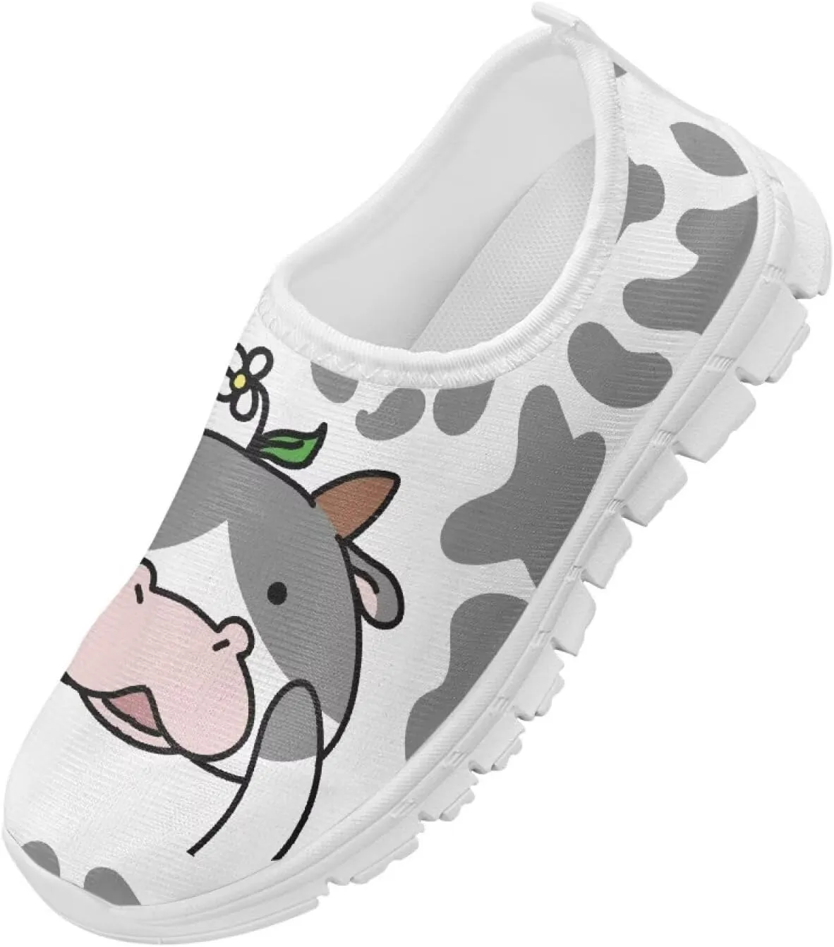 Women's Cute Pattern Sneakers Non Slip Travel Shoes Low Top Casual Shoes Lightweight Walking Shoes Exercise Flat Play Sneaker US Size 11-15