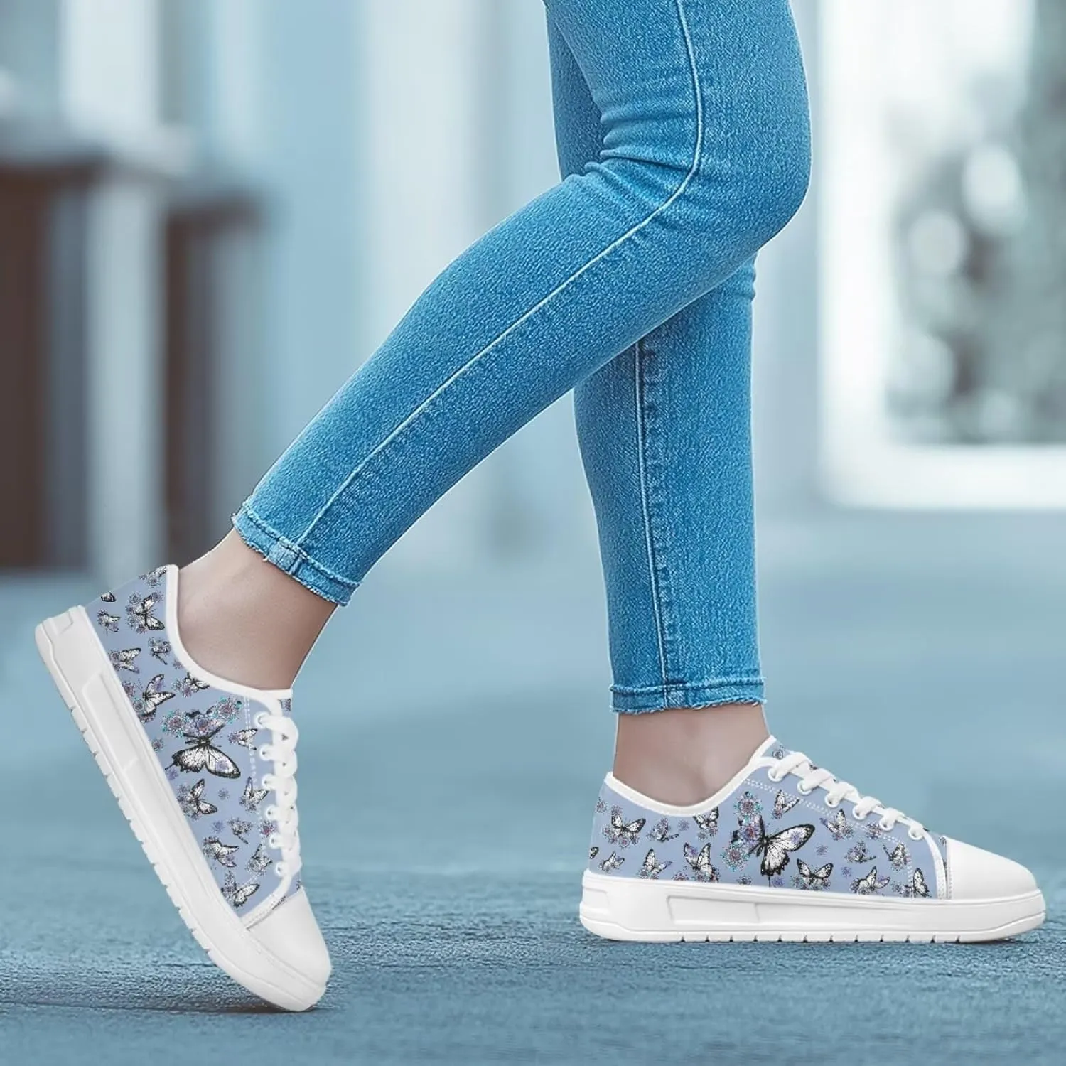 Women's Slip On Canvas Sneaker Low Top Casual Walking Shoes Lady Comfort Fashion Tennis Sneakers
