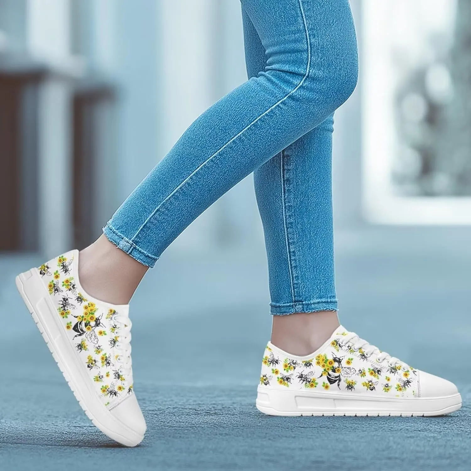 Women's Slip On Canvas Sneaker Low Top Casual Walking Shoes Lady Comfort Fashion Tennis Sneakers
