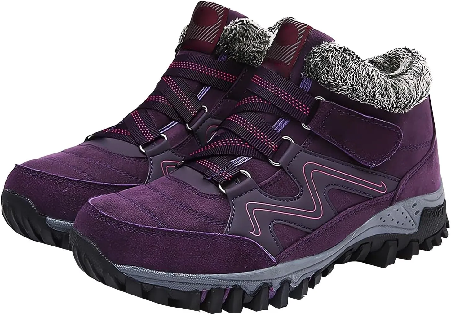 Women's Winter Boots Thermal Work Boots for Women, Unisex Waterproof Snow Shoes Non-Slip, Warm Comfy Booties Fashion Sneakers Walking Shoe