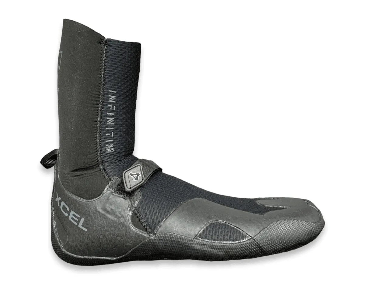 Xcel 7mm Infiniti Round Toe Wetsuit Boots Black